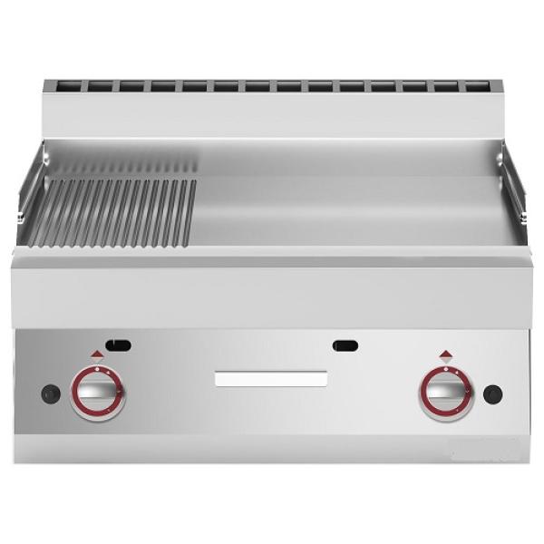 G65/PM7T-N (25) Gas Grillplatte 2/3 glatt 1/3 gerillt -Top-